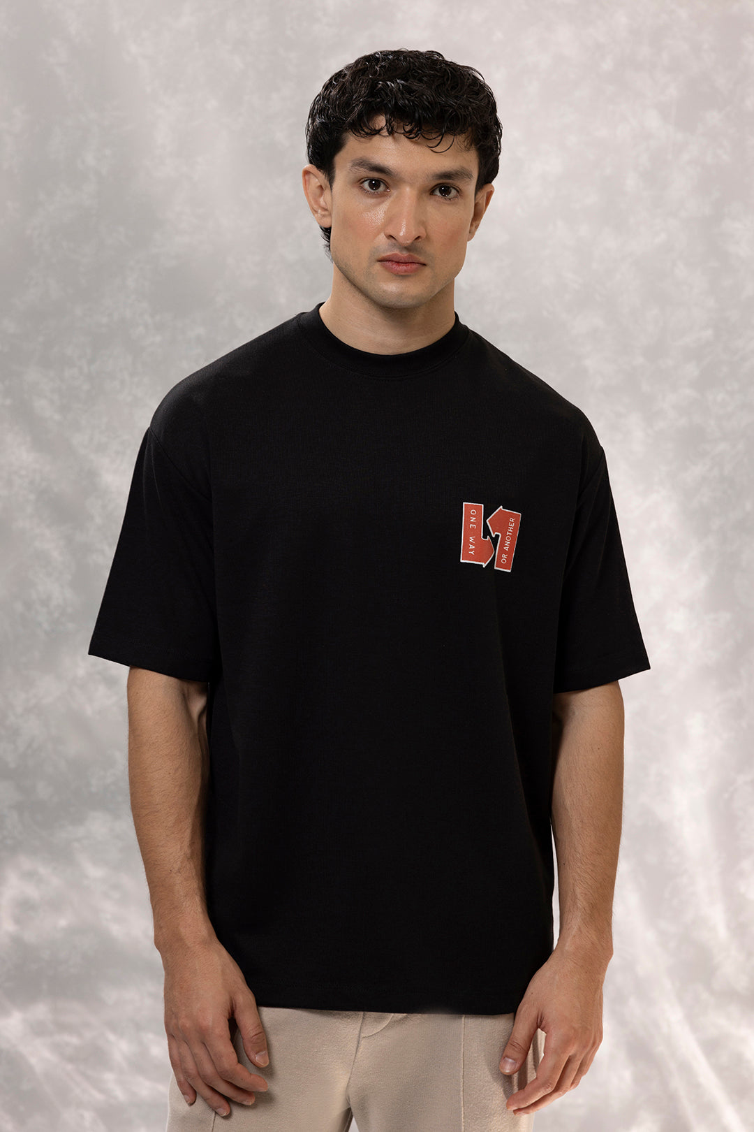 Oversized Graphic T-Shirt - D060