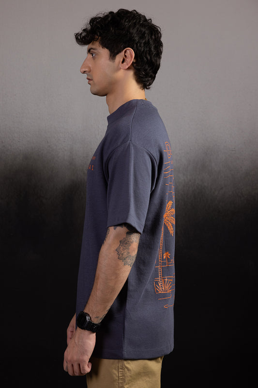 Oversized Graphic T-Shirt - D061