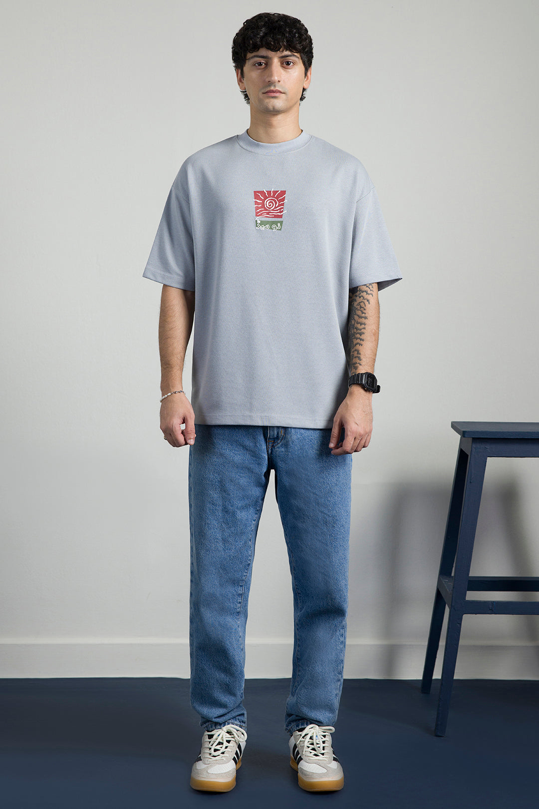 Oversized Graphic T-Shirt - D064