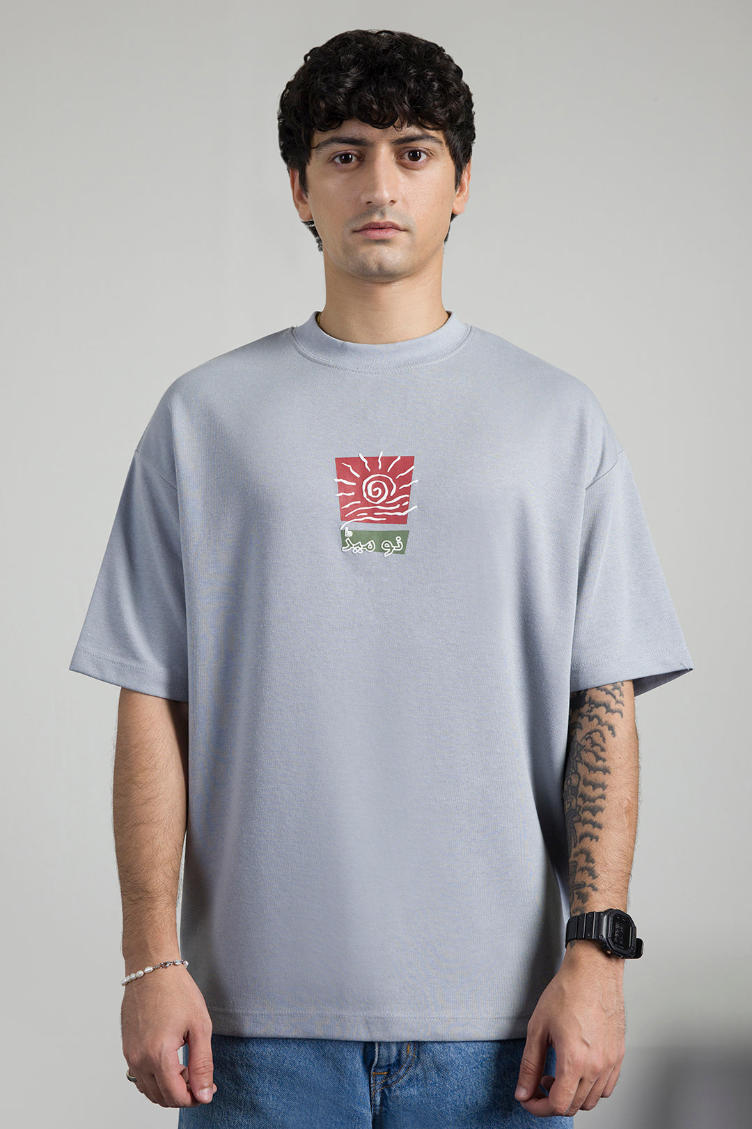Oversized Graphic T-Shirt - D064