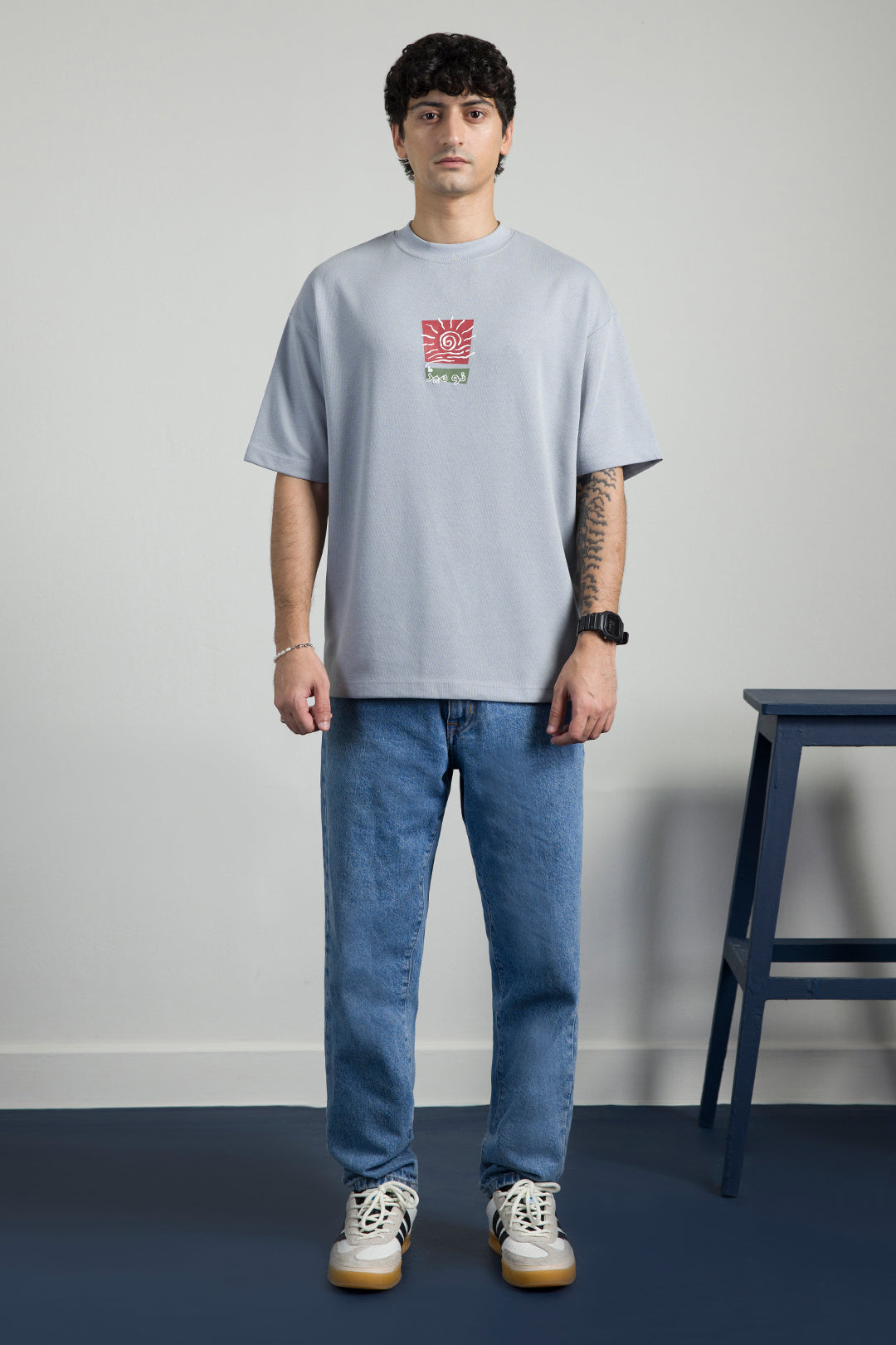 Oversized Graphic T-Shirt - D064