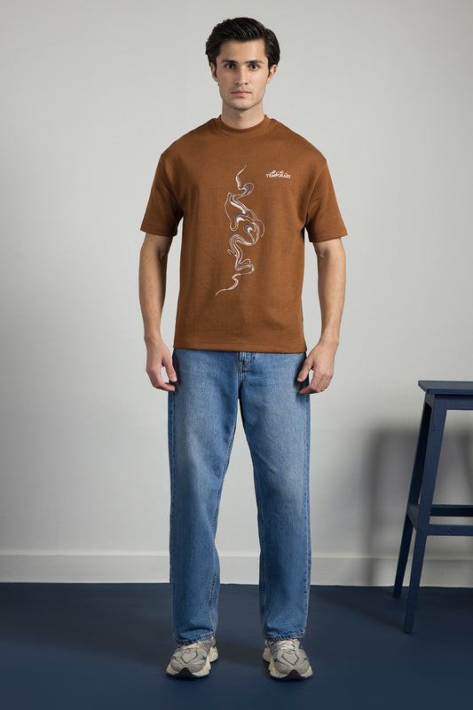 Oversized Graphic T-Shirt - D068