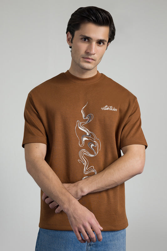 Oversized Graphic T-Shirt - D068