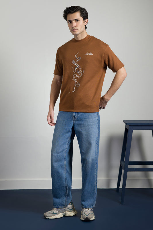 Oversized Graphic T-Shirt - D068