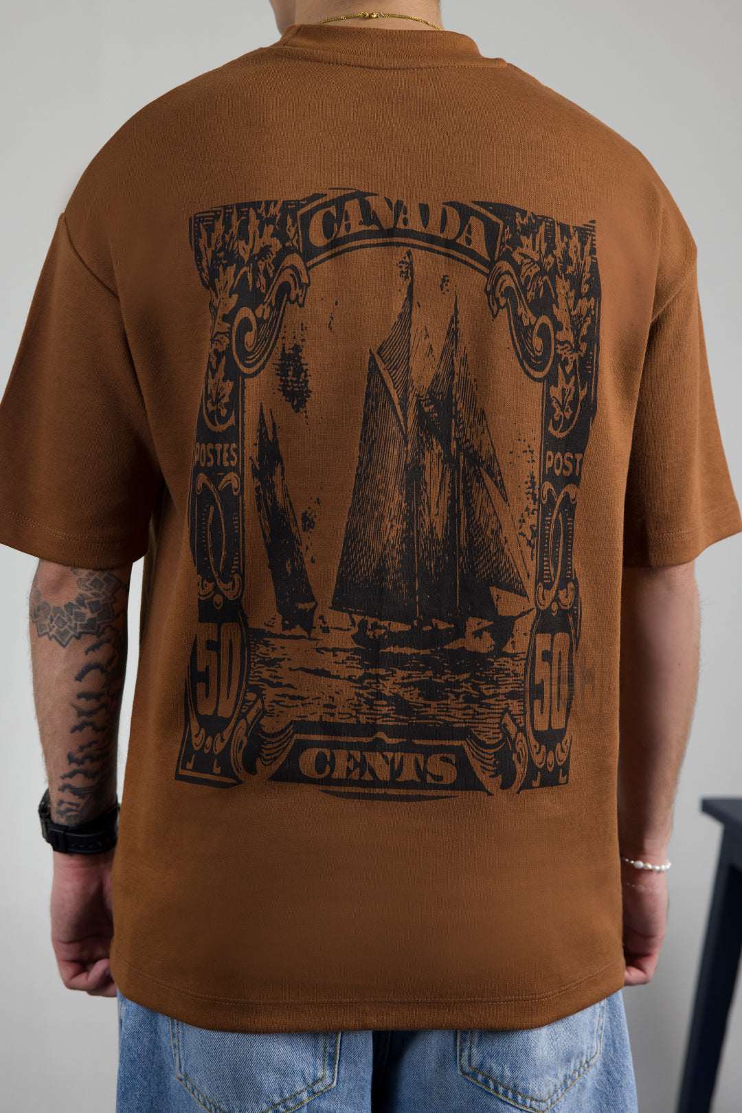Oversized Graphic T-Shirt - D069