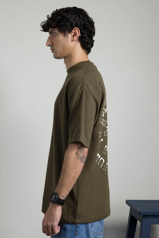 Oversized Graphic T-Shirt - D072
