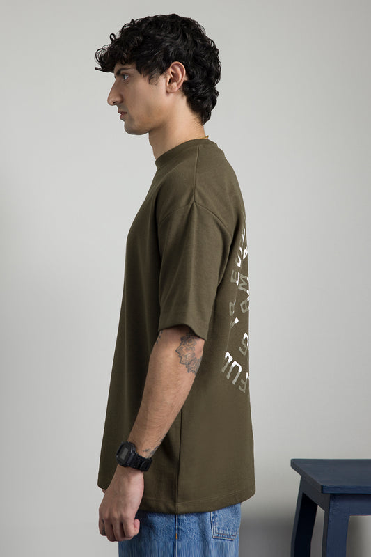 Oversized Graphic T-Shirt - D072
