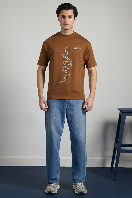 Oversized Graphic T-Shirt - D068