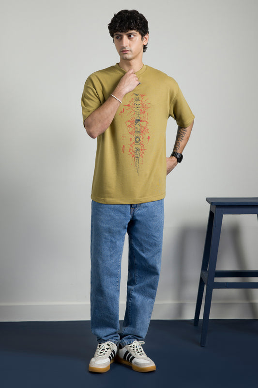 Oversized Graphic T-Shirt - D075