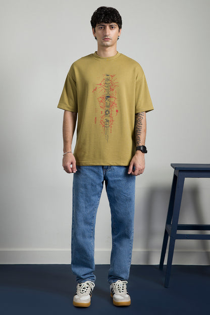 Oversized Graphic T-Shirt - D075