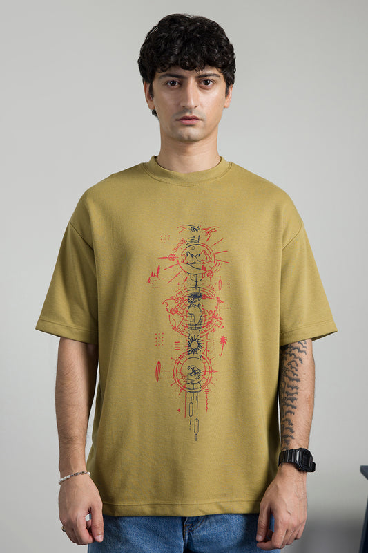 Oversized Graphic T-Shirt - D075