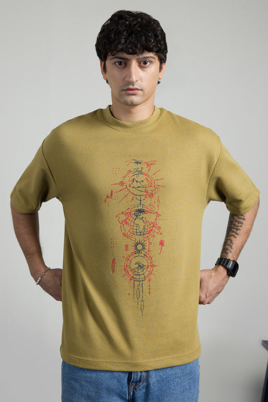 Oversized Graphic T-Shirt - D075