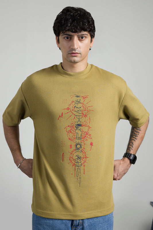 Oversized Graphic T-Shirt - D075