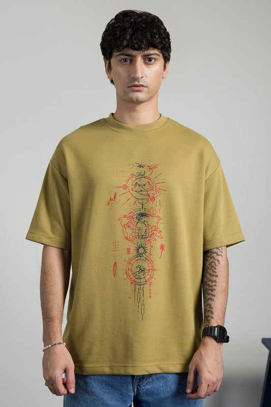 Oversized Graphic T-Shirt - D075