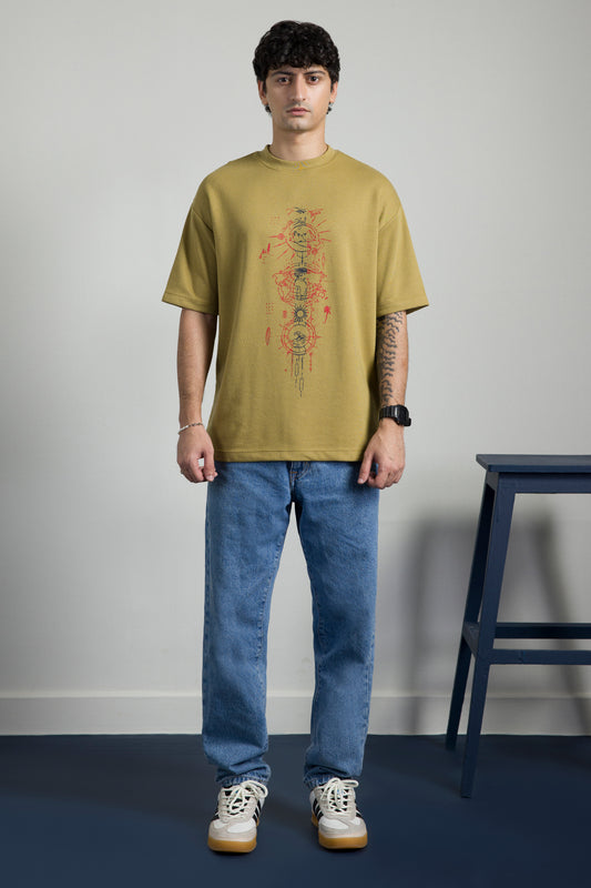 Oversized Graphic T-Shirt - D075