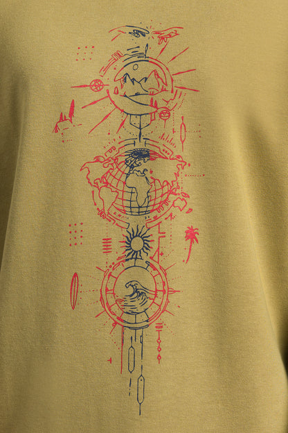 Oversized Graphic T-Shirt - D075