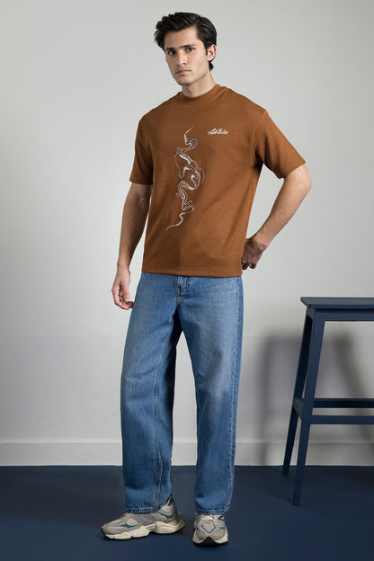 Oversized Graphic T-Shirt - D068