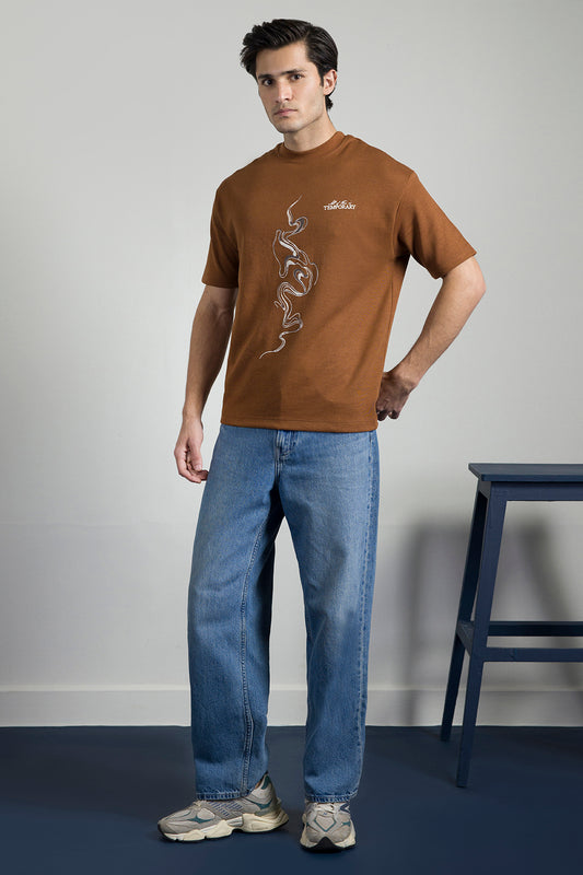 Oversized Graphic T-Shirt - D068