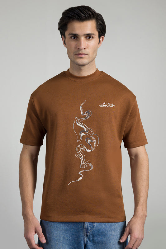 Oversized Graphic T-Shirt - D068