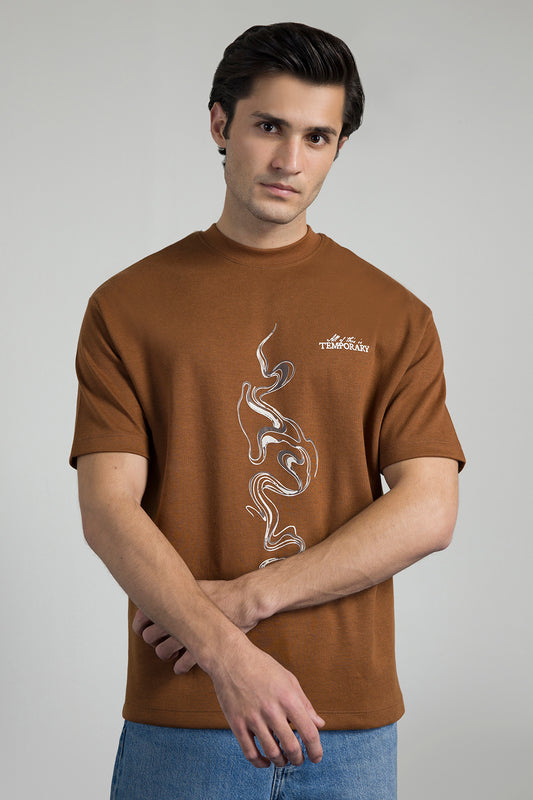 Oversized Graphic T-Shirt - D068