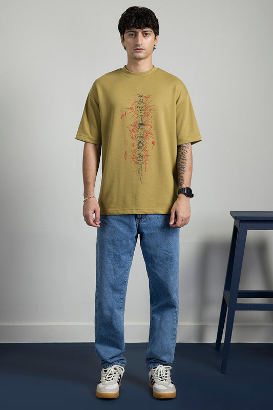 Oversized Graphic T-Shirt - D075