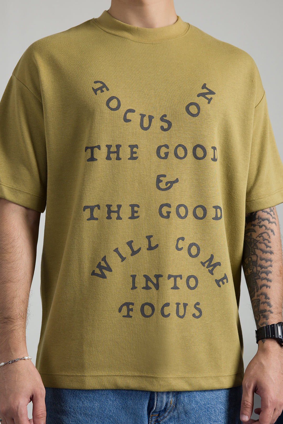 Oversized Graphic T-Shirt - D076