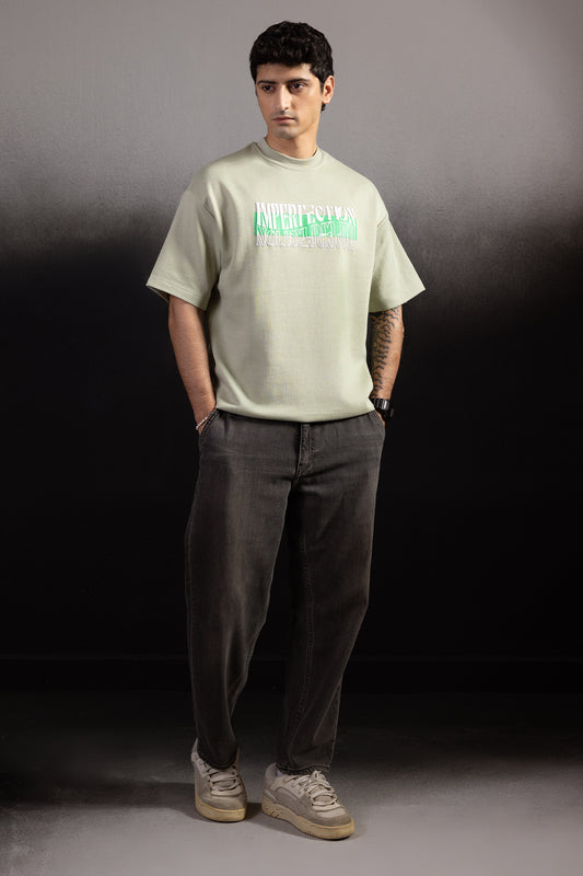 Oversized Graphic T-Shirt - D078