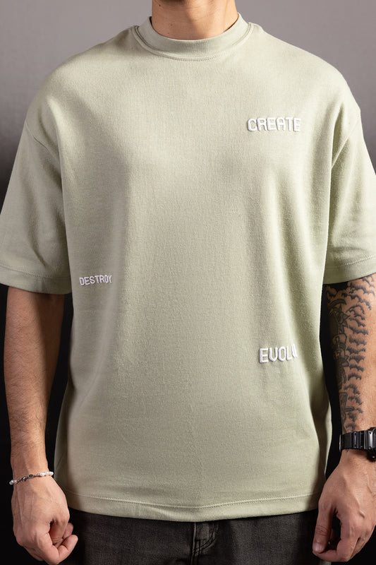 Oversized Graphic T-Shirt - D079