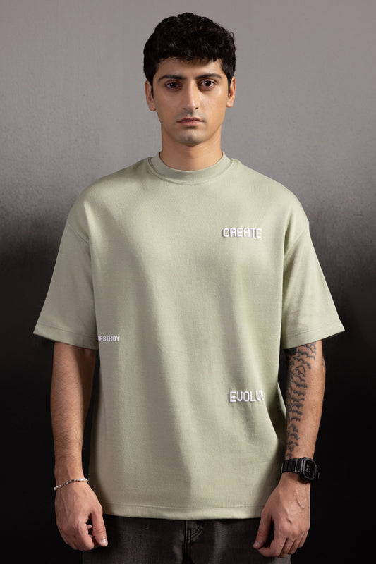Oversized Graphic T-Shirt - D079