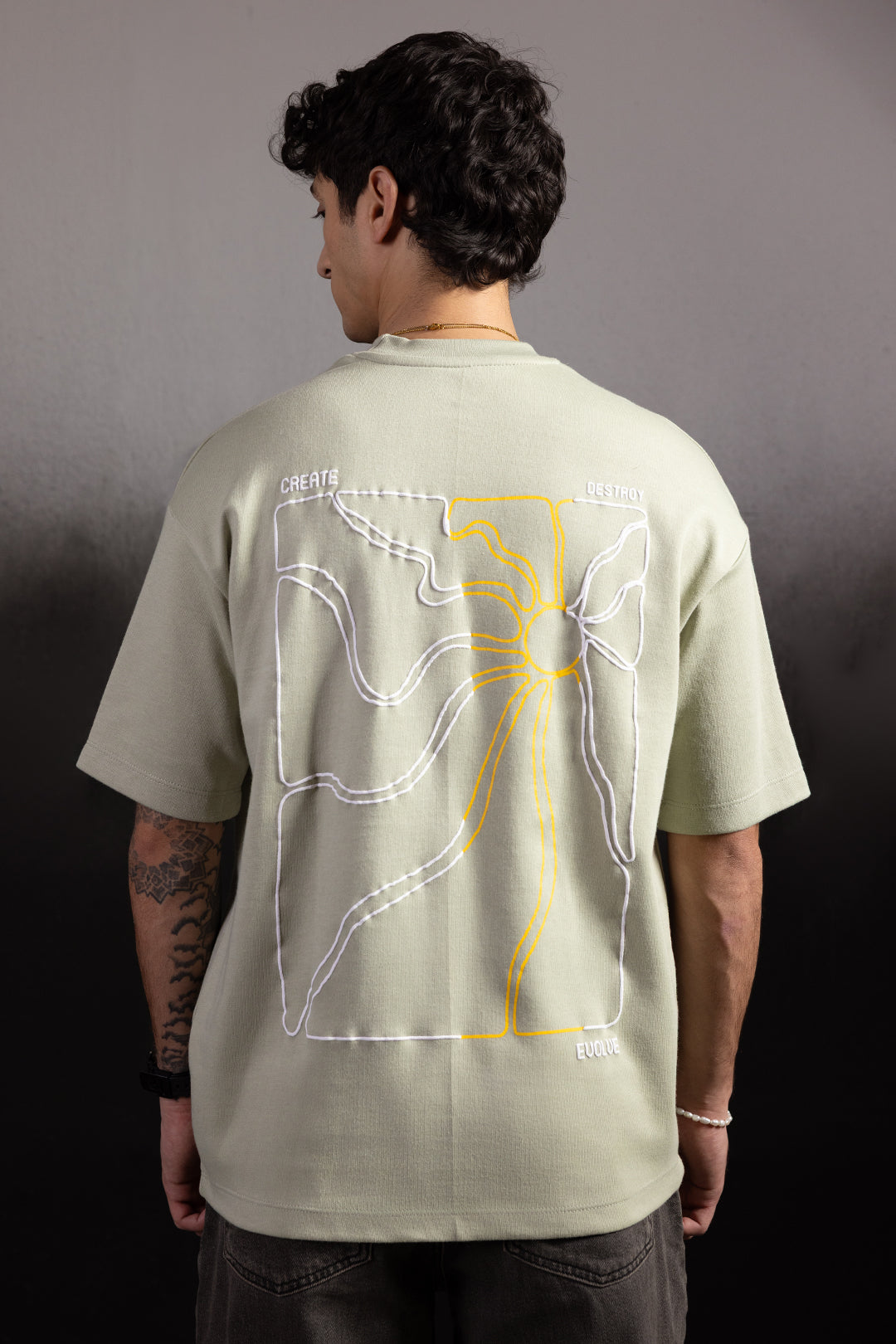 Oversized Graphic T-Shirt - D079
