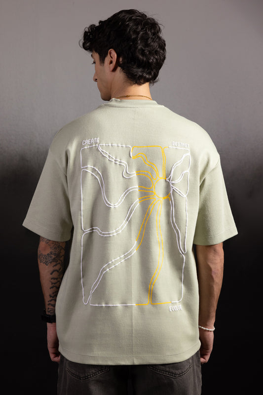 Oversized Graphic T-Shirt - D079