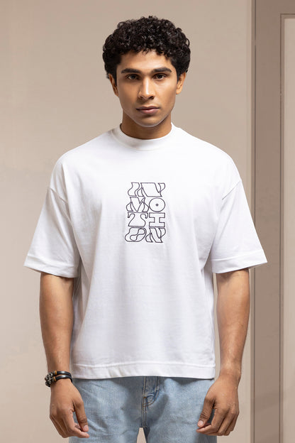 Oversized Graphic T-Shirt - D080