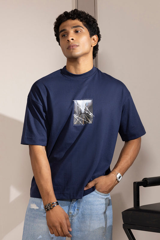 Oversized Graphic T-Shirt - D086