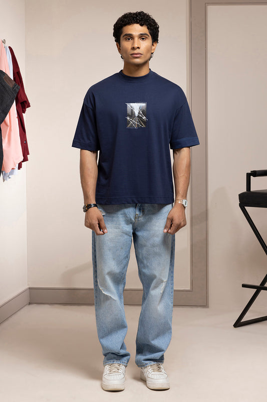 Oversized Graphic T-Shirt - D086