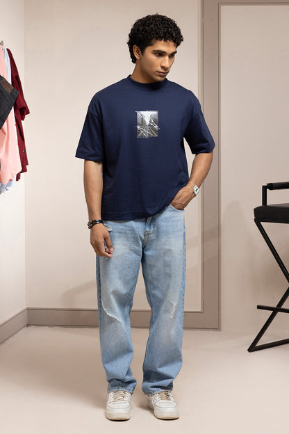 Oversized Graphic T-Shirt - D086