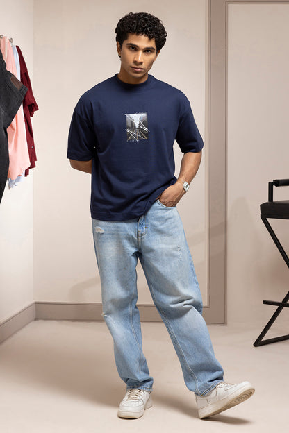 Oversized Graphic T-Shirt - D086