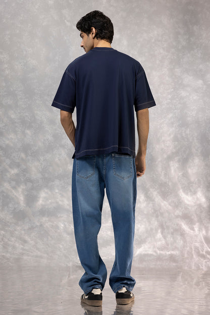 Basic Oversized Pocket T-Shirt - D087