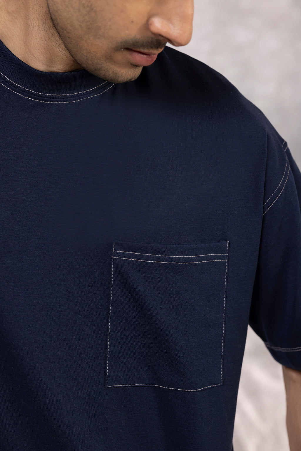 Basic Oversized Pocket T-Shirt - D087