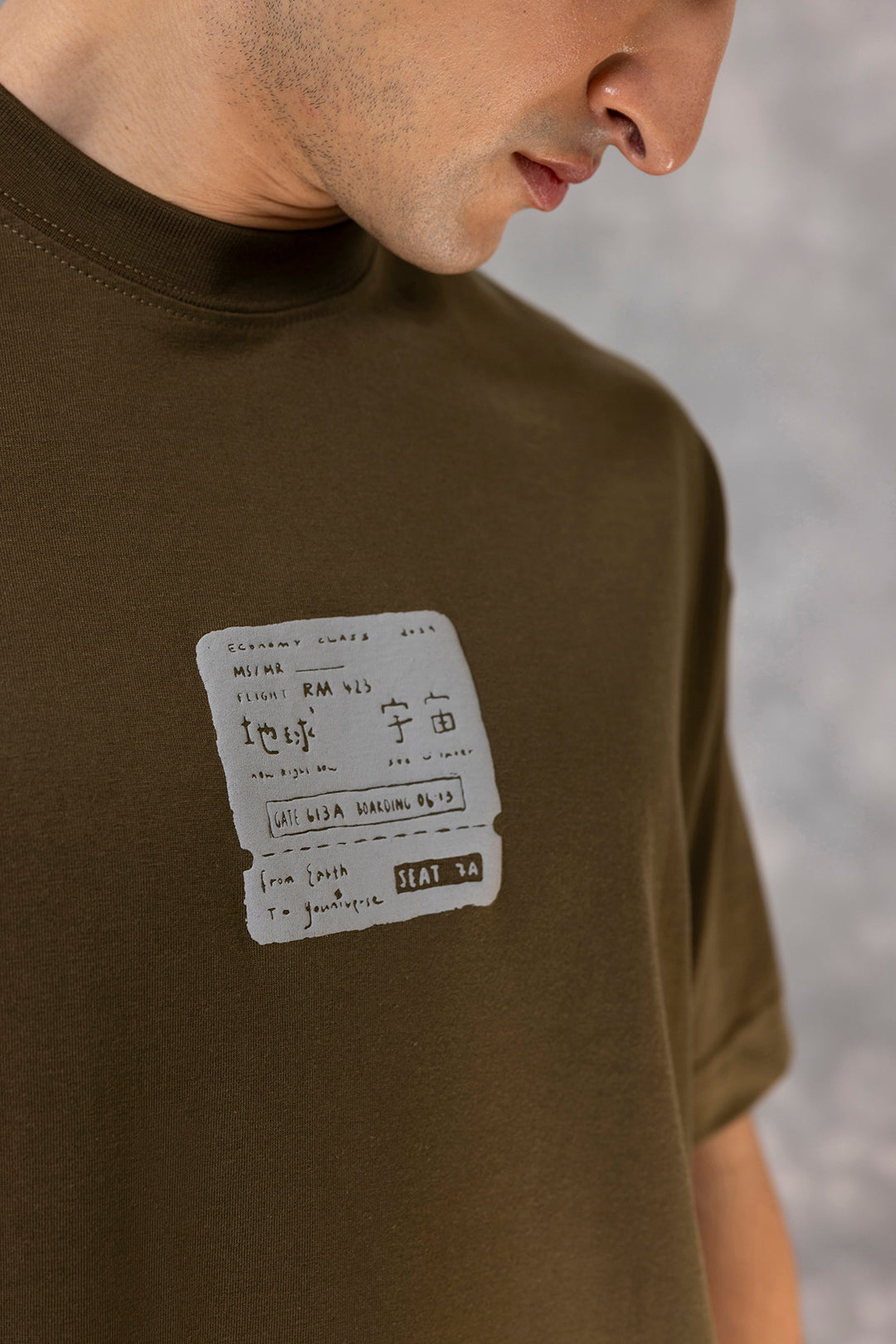 Oversized Graphic T-Shirt - D089