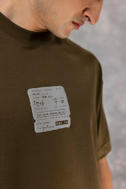 Oversized Graphic T-Shirt - D089