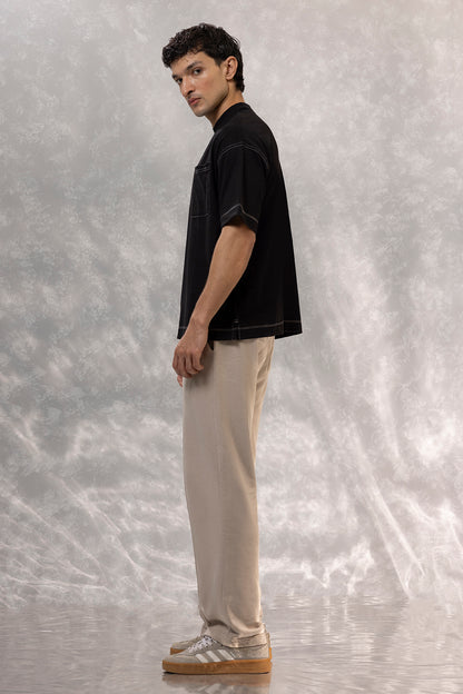 Basic Oversized Pocket T-Shirt - D095