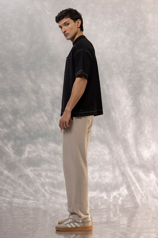 Basic Oversized Pocket T-Shirt - D095