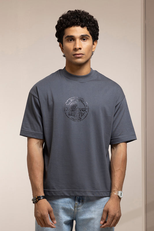 Oversized Graphic T-Shirt - D098