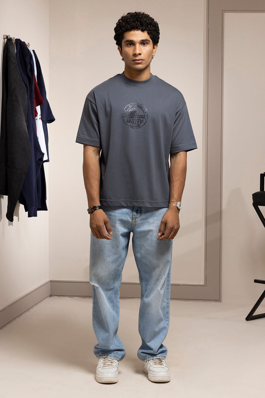 Oversized Graphic T-Shirt - D098