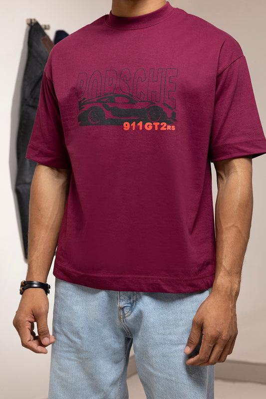 Oversized Graphic T-Shirt - D104