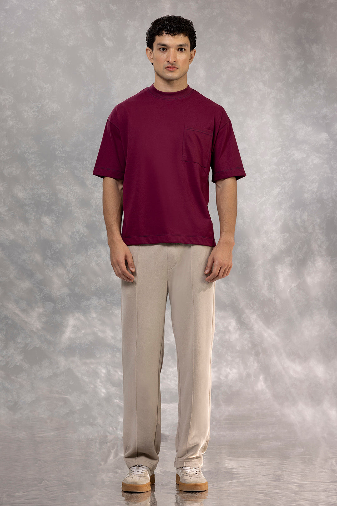 Basic Oversized Pocket T-Shirt - D105