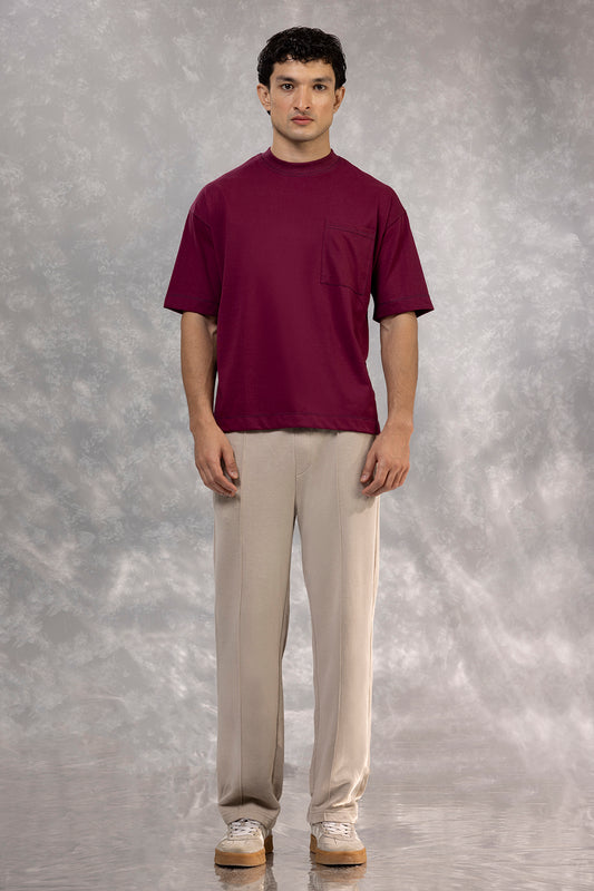 Basic Oversized Pocket T-Shirt - D105