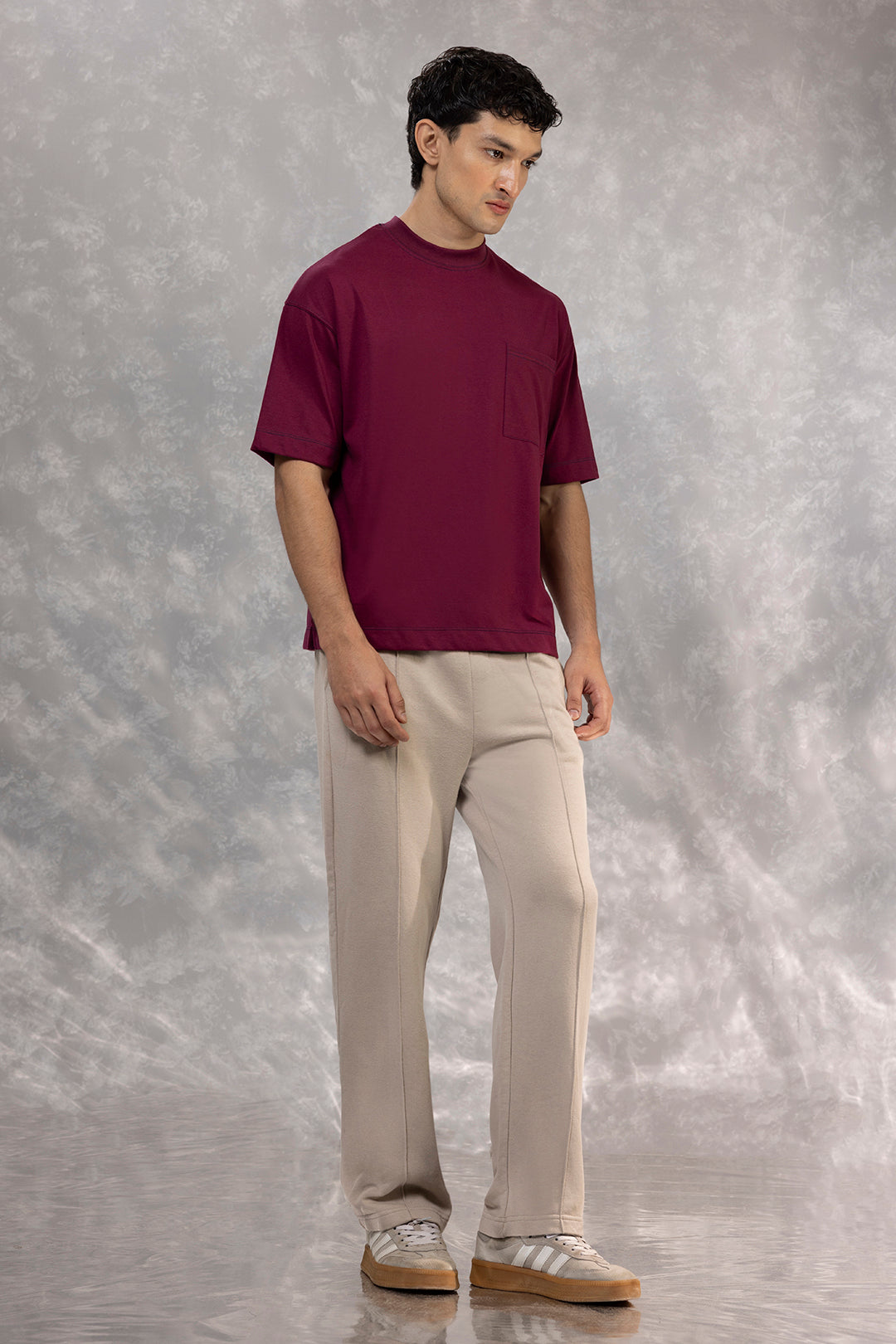 Basic Oversized Pocket T-Shirt - D105