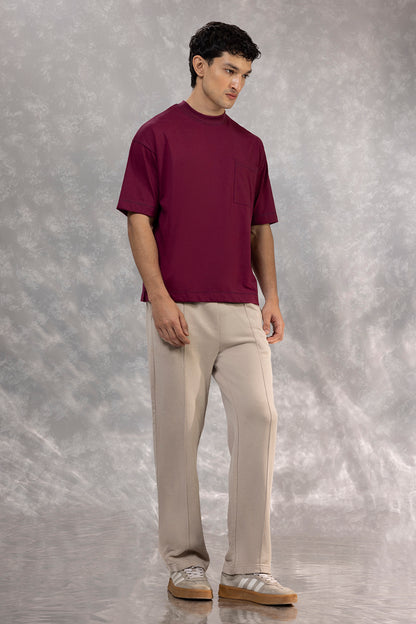 Basic Oversized Pocket T-Shirt - D105