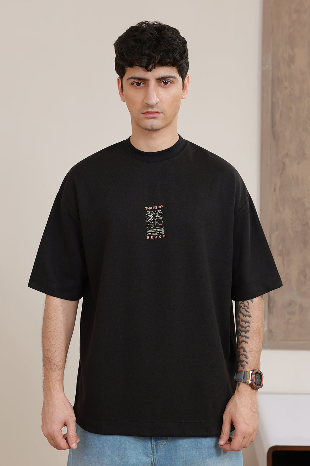 Oversized Graphic T-Shirt - D111
